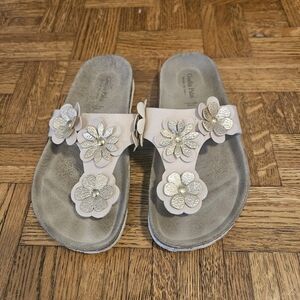 Giulia Palia made in italy kids sandals size 4 with‎ flower details